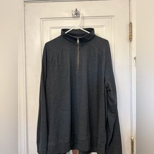 Good fellow zip up crew neck sweater size xxl
